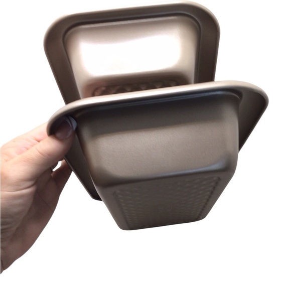 2pc Chicago Metallic Non-Stick Loaf Pans Rectangle Textured Bakeware - Picture 7 of 10